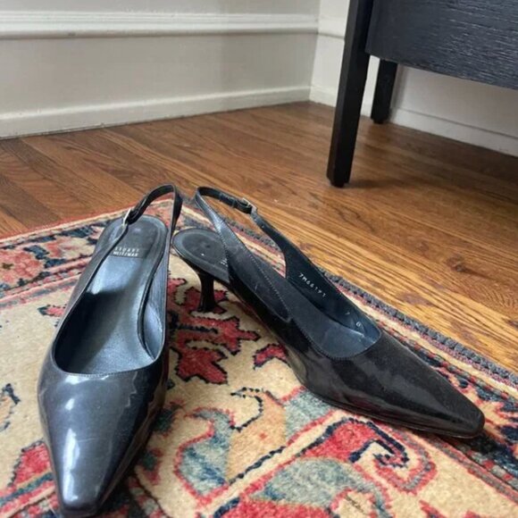 Vintage Stuart Weitzman slingback kitten heels - Picture 3 of 5